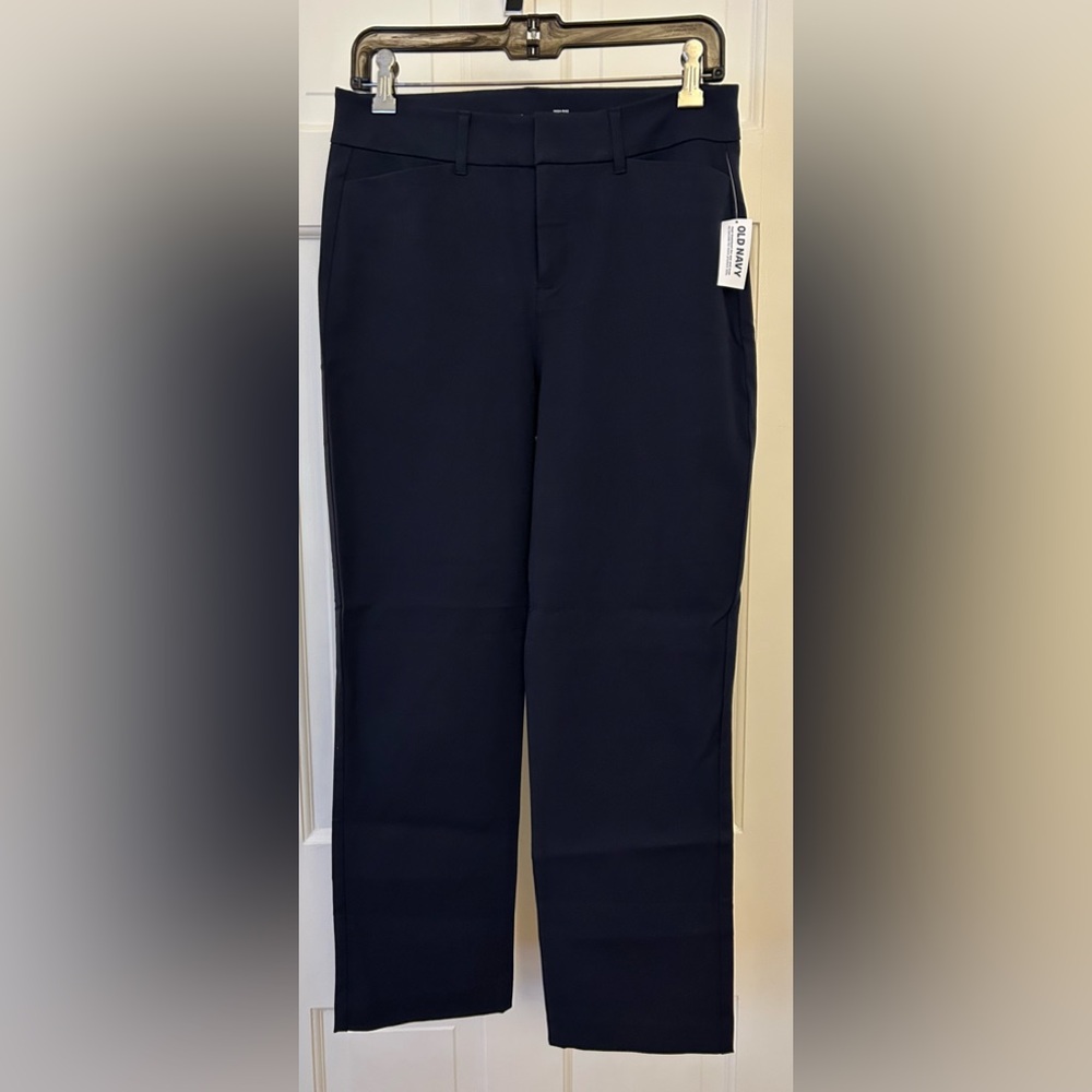 NWT Old Navy High-Waisted Pixie Straight Pants - In The Navy -Women’s Size 6 Reg